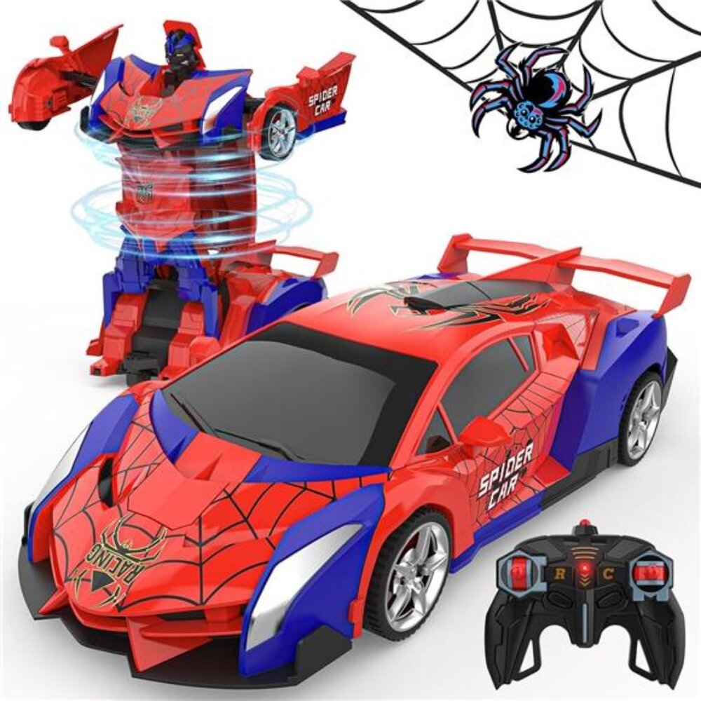 Transform Rc Cars for Boys 4-7 8-12, 2.4Ghz Remote Control Car 1:18 Scale